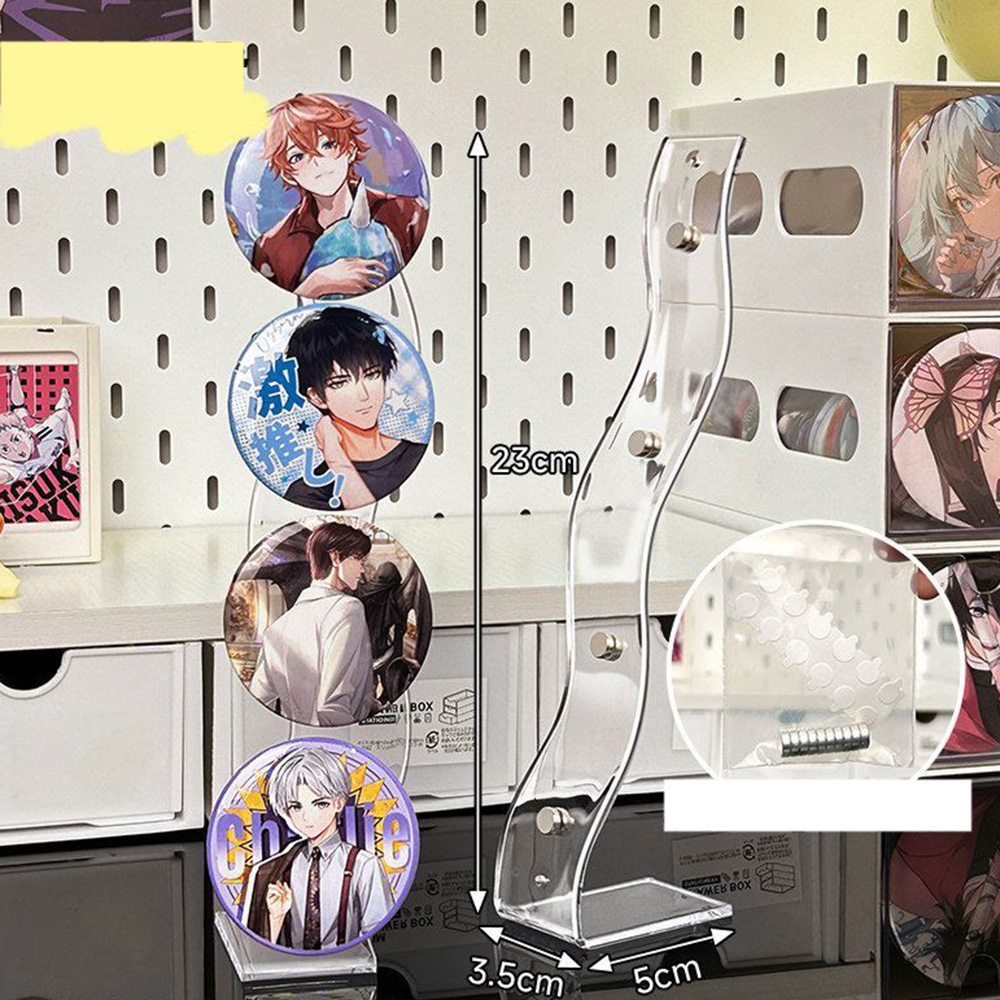 Desk Setup Photo - Transparent Magnetic Wave Acrylic Stand Creative