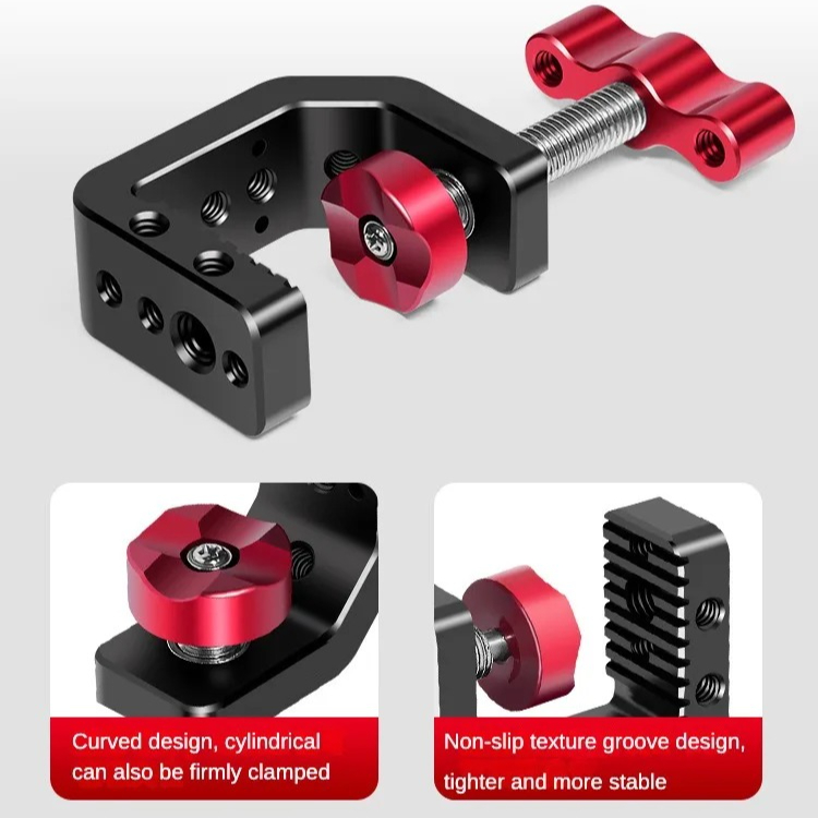 Desk Setup Photo - Heavy Duty Desktop C-Type Clamp Adjustable