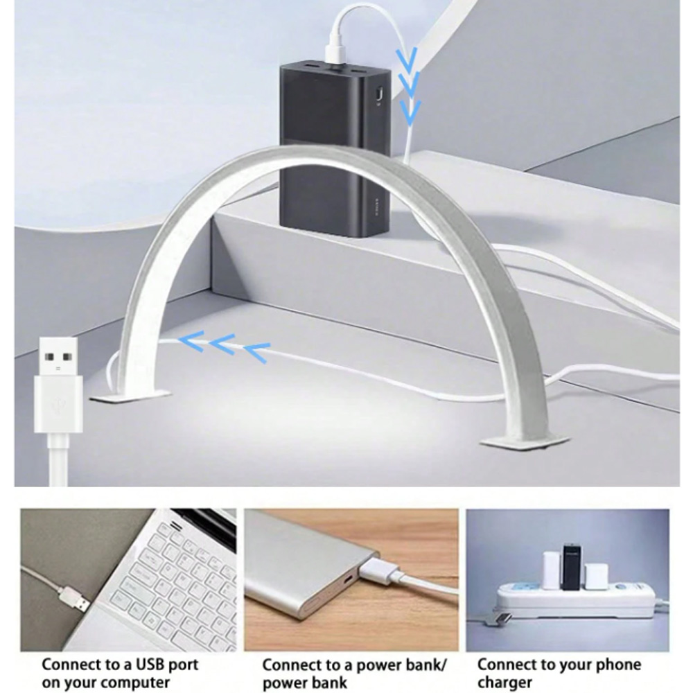 Desk Setup Lighting - Nail Lamp 40/66CM Fill Light USB