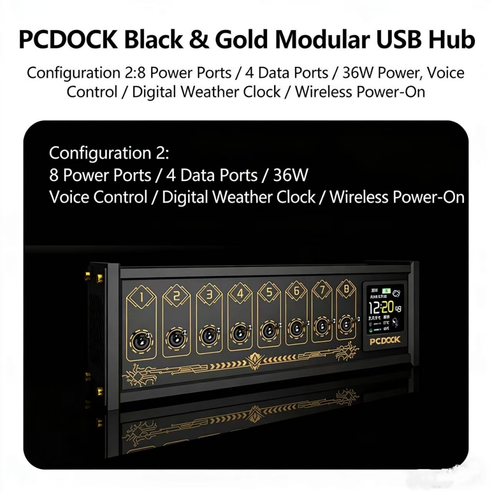 Desk Setup For Laptop - PCDOCK Block USB Desktop Power Strip