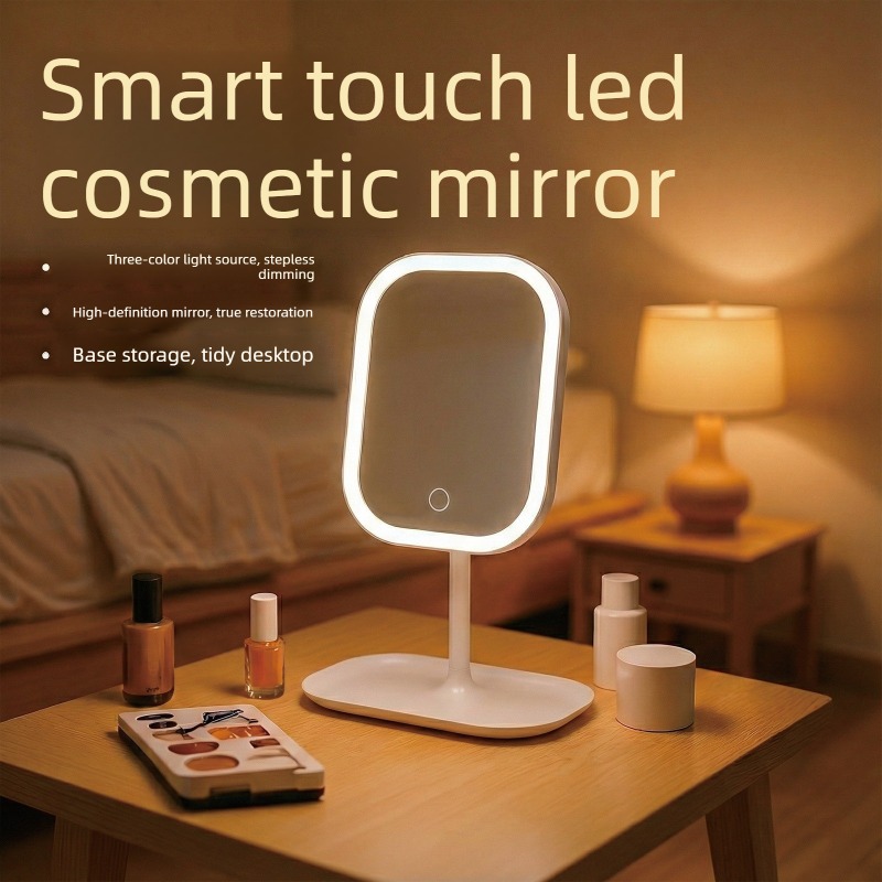 Desk Setup Lighting - New LED Modern Desktop Vanity Mirror