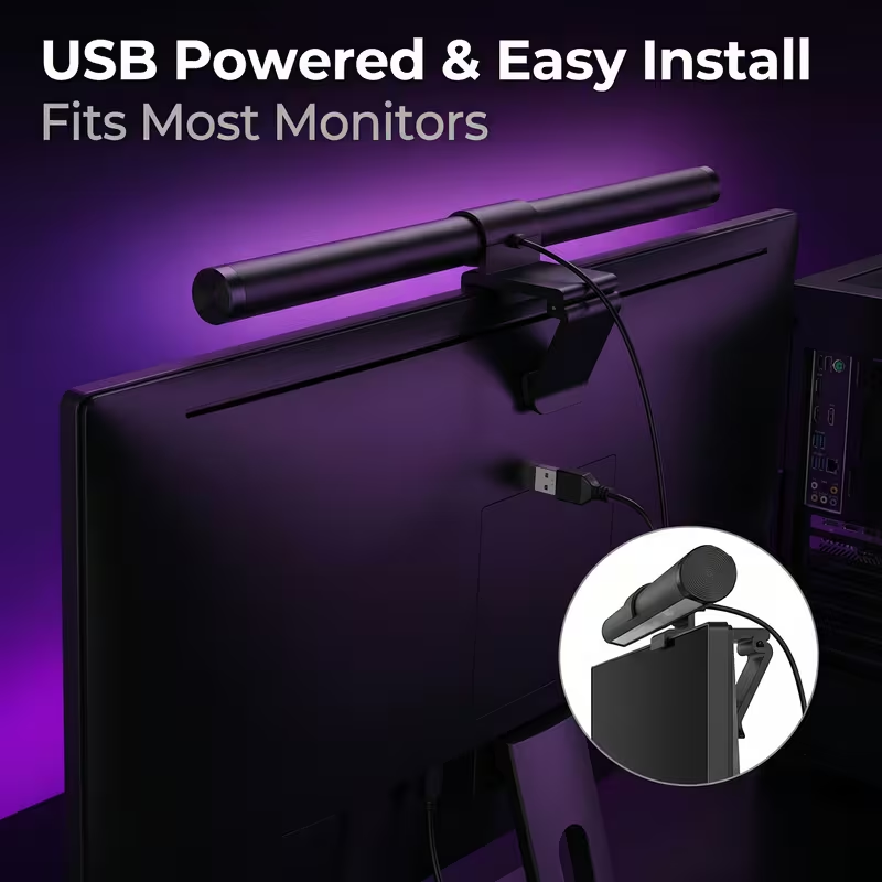 LED Monitor Light Bar With Rem - Desk Setup Lighting ulasan dan harga