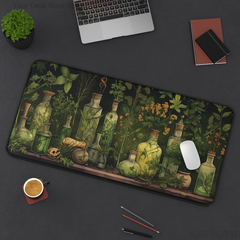 Witchy Botanical Potions Plant - Desk Setup With Plants ulasan dan harga