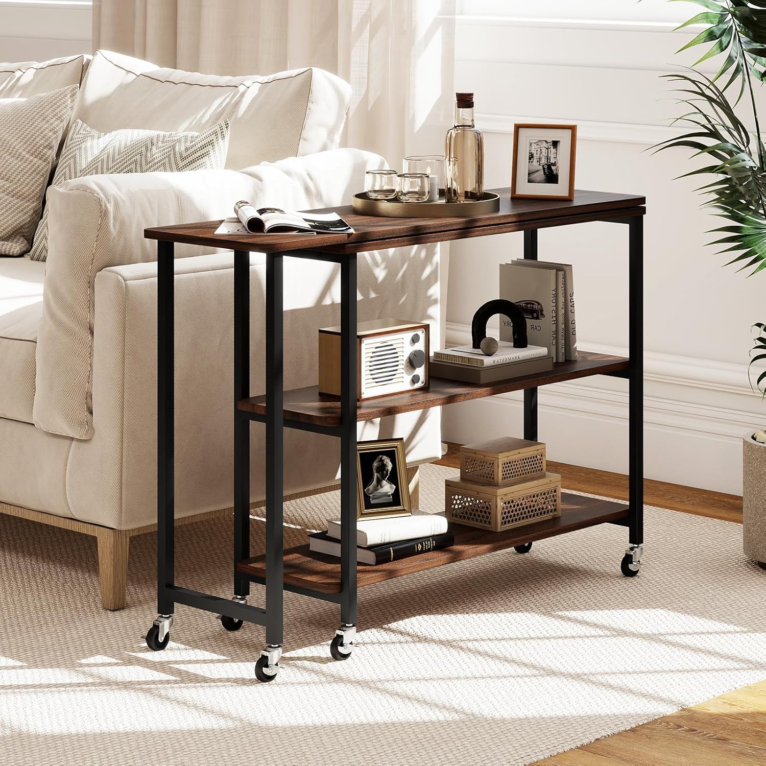 360° Rotating Side Table with  - Desk Setup For Laptop ulasan dan harga