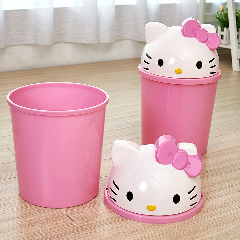 Hello Kitty Small Desktop Tras - Desk Setup Study ulasan dan harga