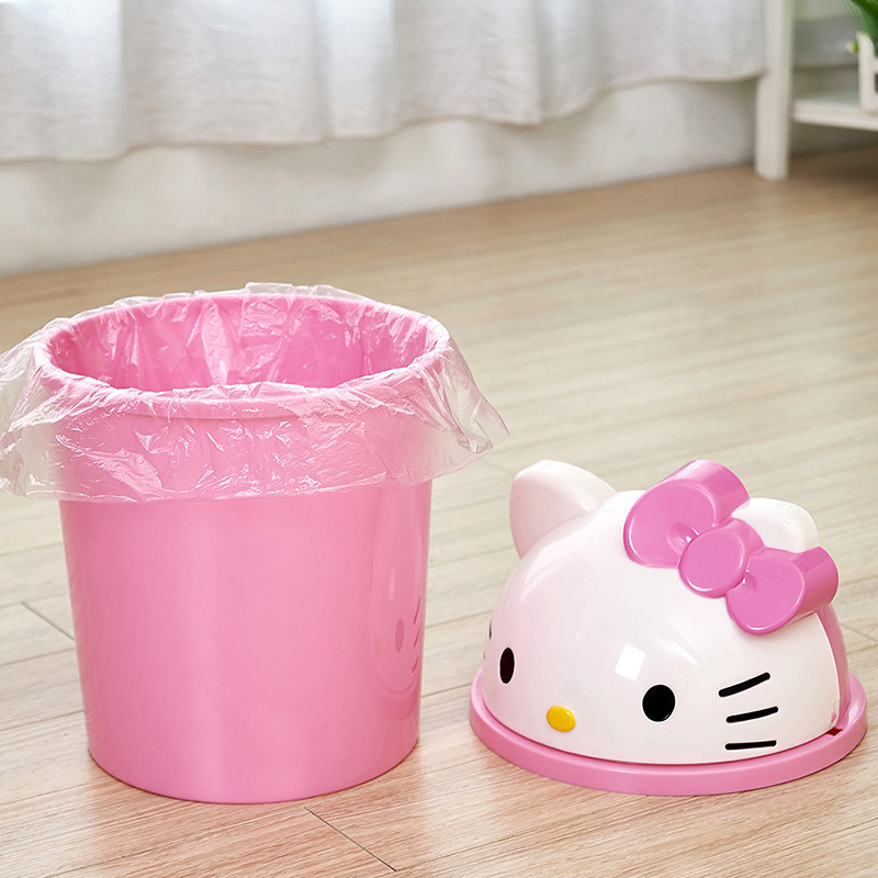 Hello Kitty Small Desktop Tras - Desk Setup Study ulasan dan harga