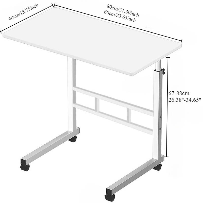 Bedside Desk with Universal Wh - Desk Setup For Laptop ulasan dan harga