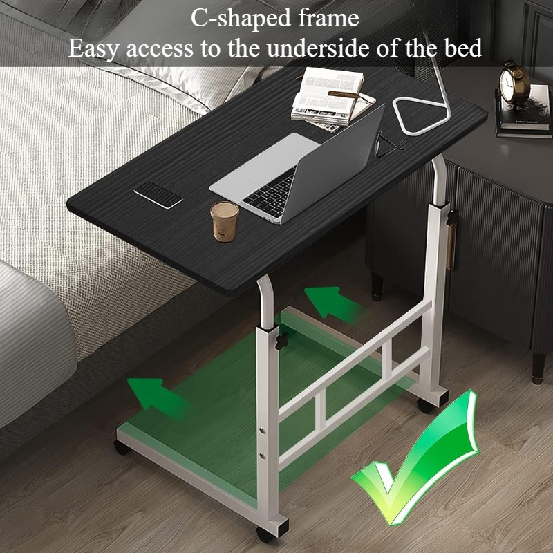 Bedside Desk with Universal Wh - Desk Setup For Laptop ulasan dan harga