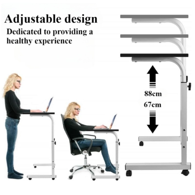 Bedside Desk with Universal Wh - Desk Setup For Laptop ulasan dan harga