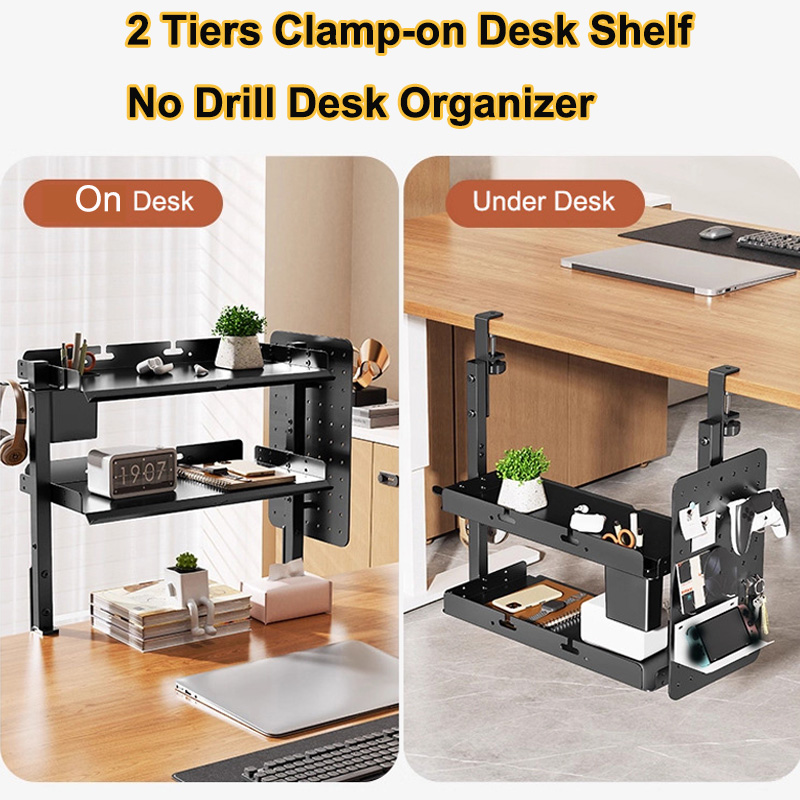 Clamp-on 14 inch Above Below D - Desk Setup Study ulasan dan harga