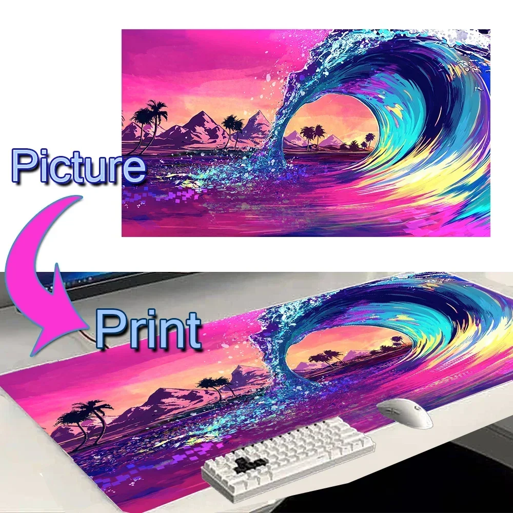Playmat Custom Mouse Pad Compa - Desk Setup Pink ulasan dan harga