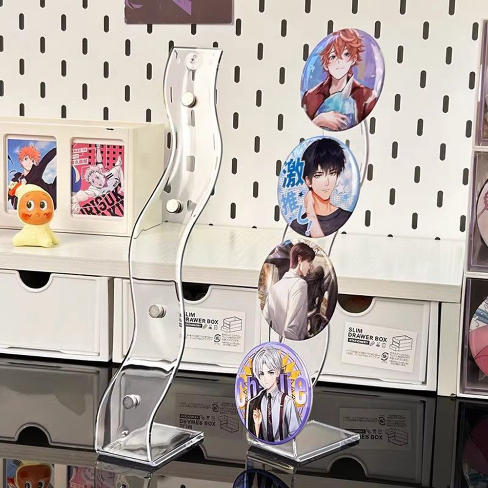 Transparent Magnetic Wave Acry - Desk Setup Photo ulasan dan harga