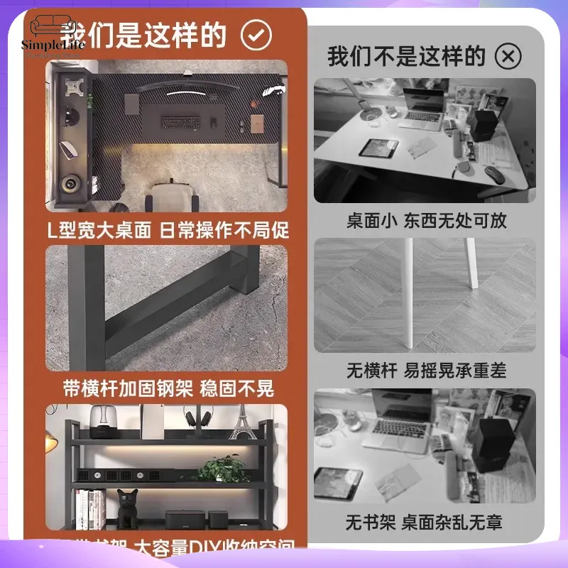 Corner Gaming Desk Computer De - Desk Setup Study ulasan dan harga