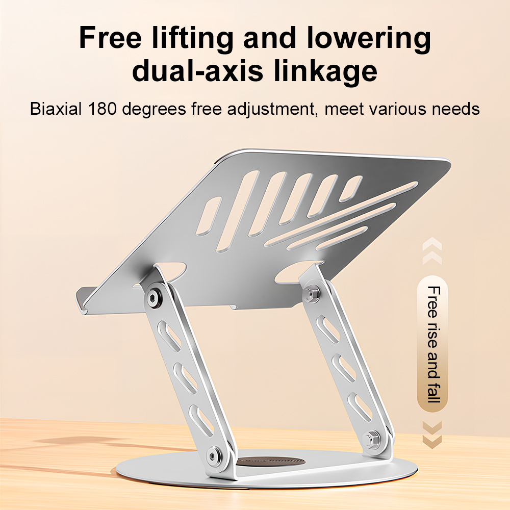 360° Rotating Laptop Stand Adj - Desk Setup Riser ulasan dan harga