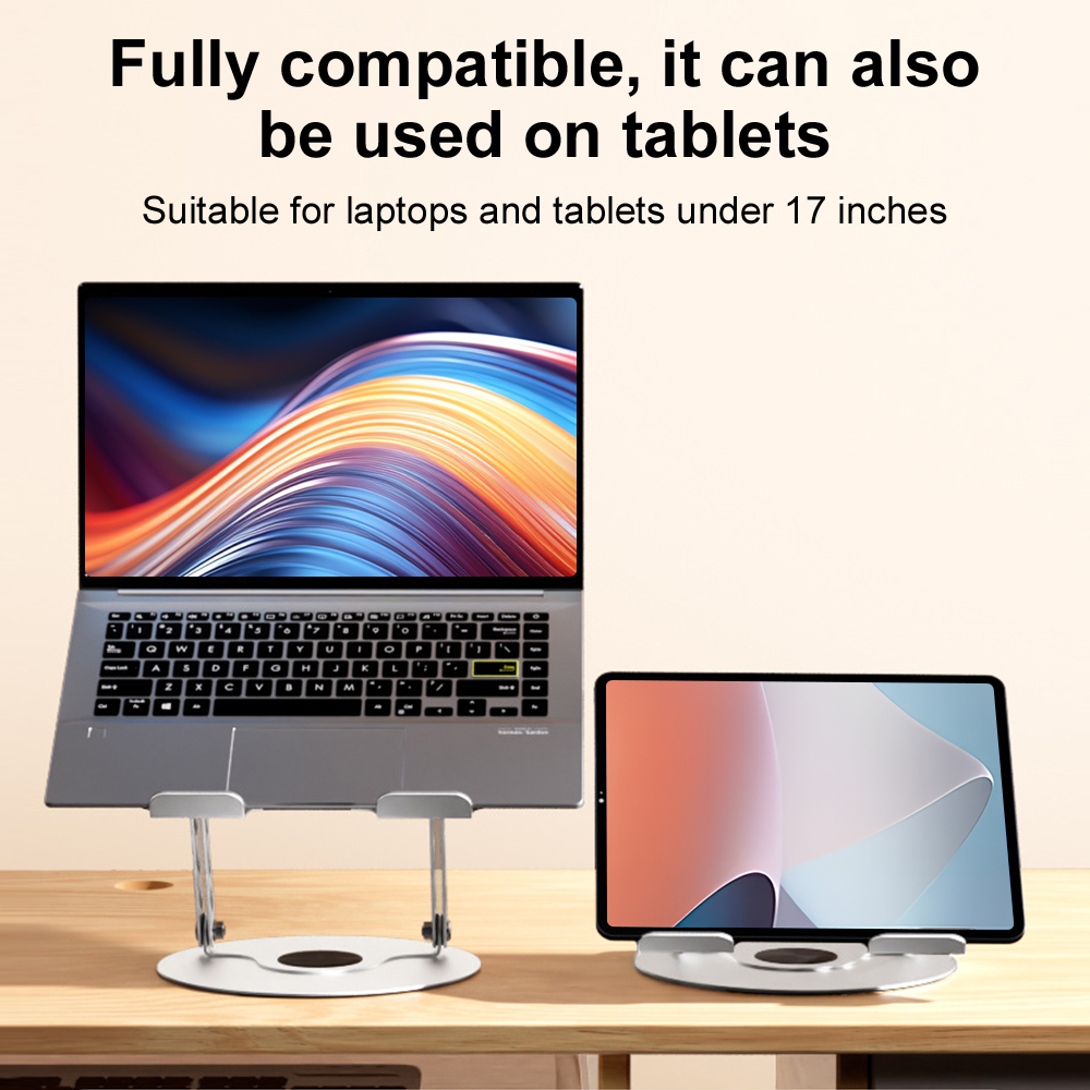 360° Rotating Laptop Stand Adj - Desk Setup Riser ulasan dan harga