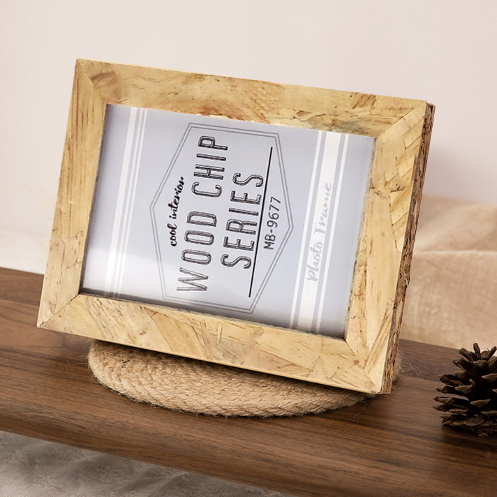 Wooden Picture frame Home Deco - Desk Setup Photo ulasan dan harga