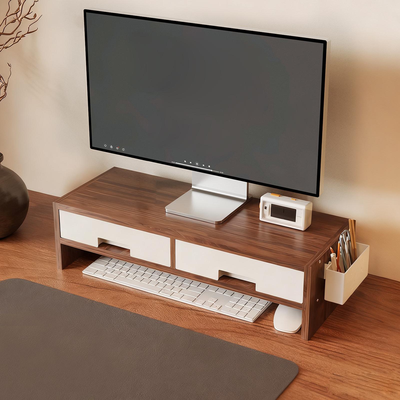 Desk Monitor Stand Riser Doubl - Desk Setup Riser ulasan dan harga