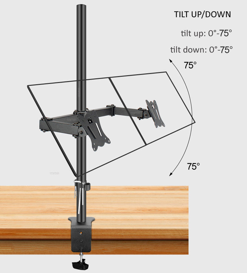 (80cm) DL-T902-280II Full Moti - Desk Setup Monitor Arm ulasan dan harga