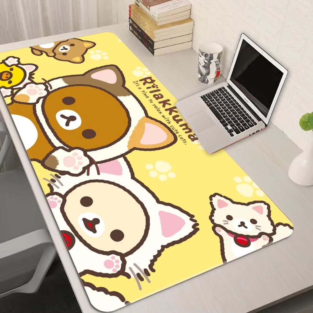 XXL Cartoon Pink Mouse Pad Ani - Desk Setup Pink ulasan dan harga