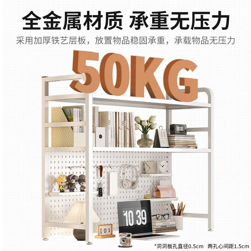 Table Hole Board Shelf Study T - Desk Setup Study ulasan dan harga