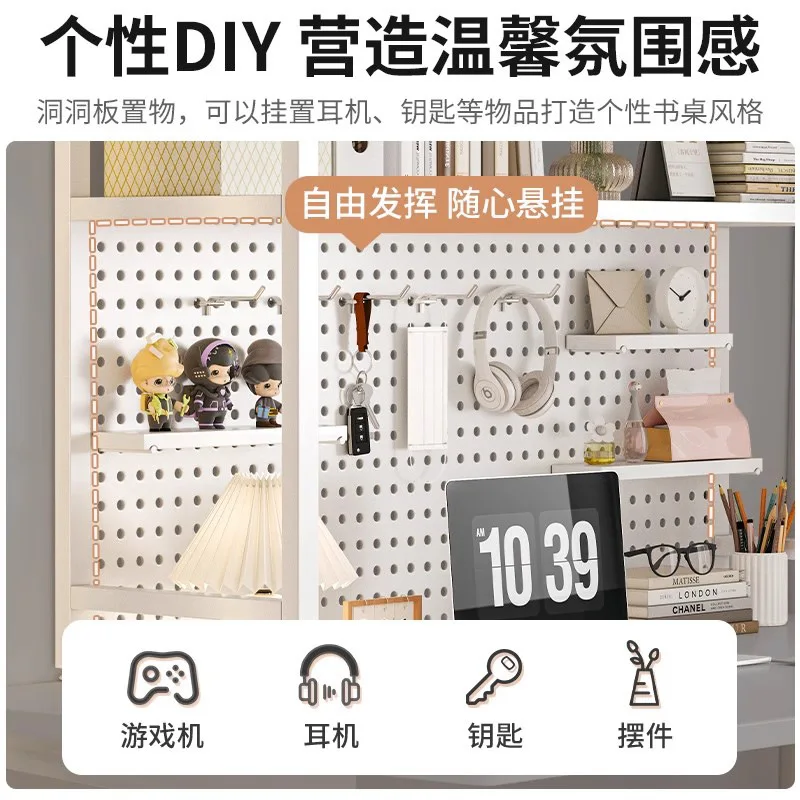 Table Hole Board Shelf Study T - Desk Setup Study ulasan dan harga