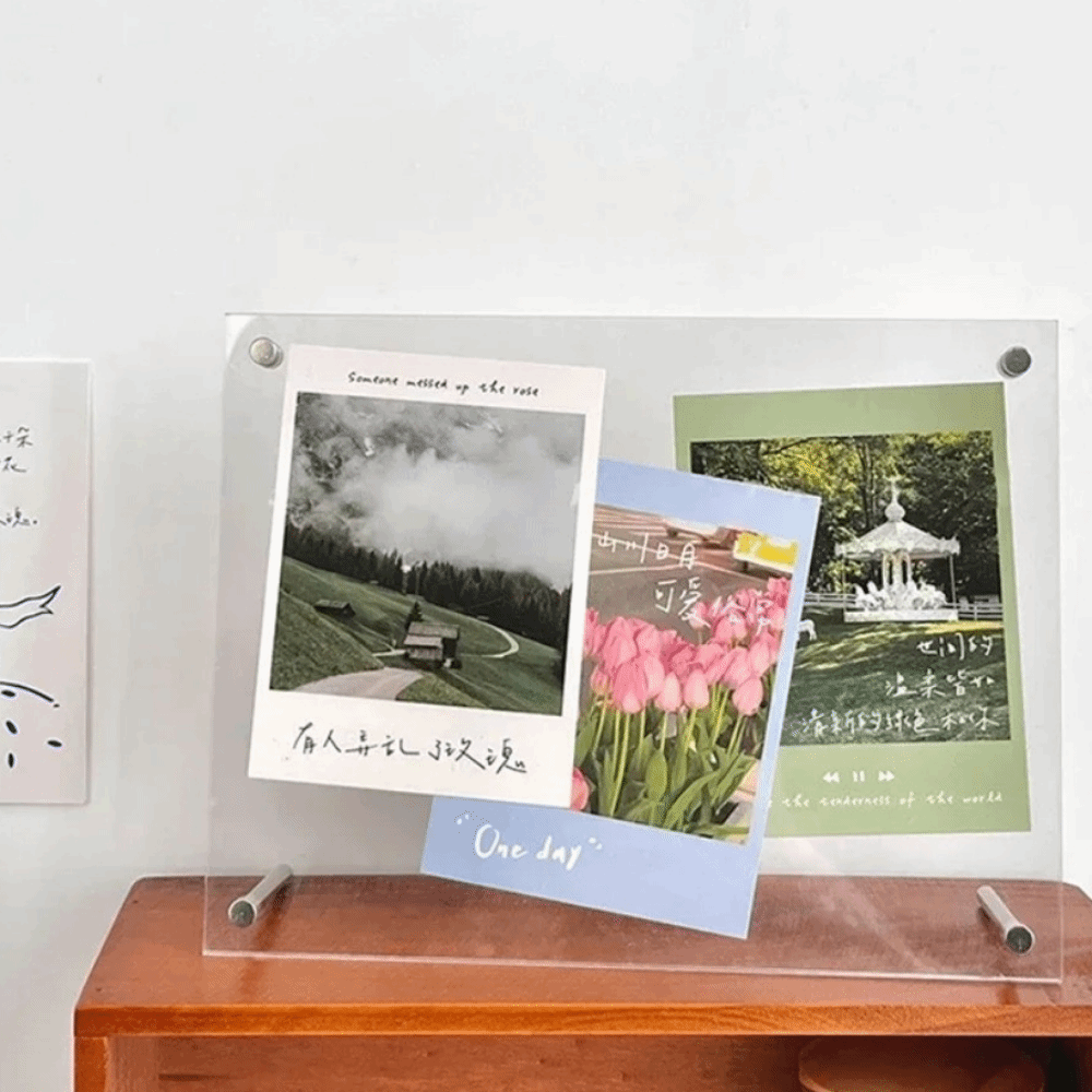 New Transparent Acrylic Photo  - Desk Setup Photo ulasan dan harga