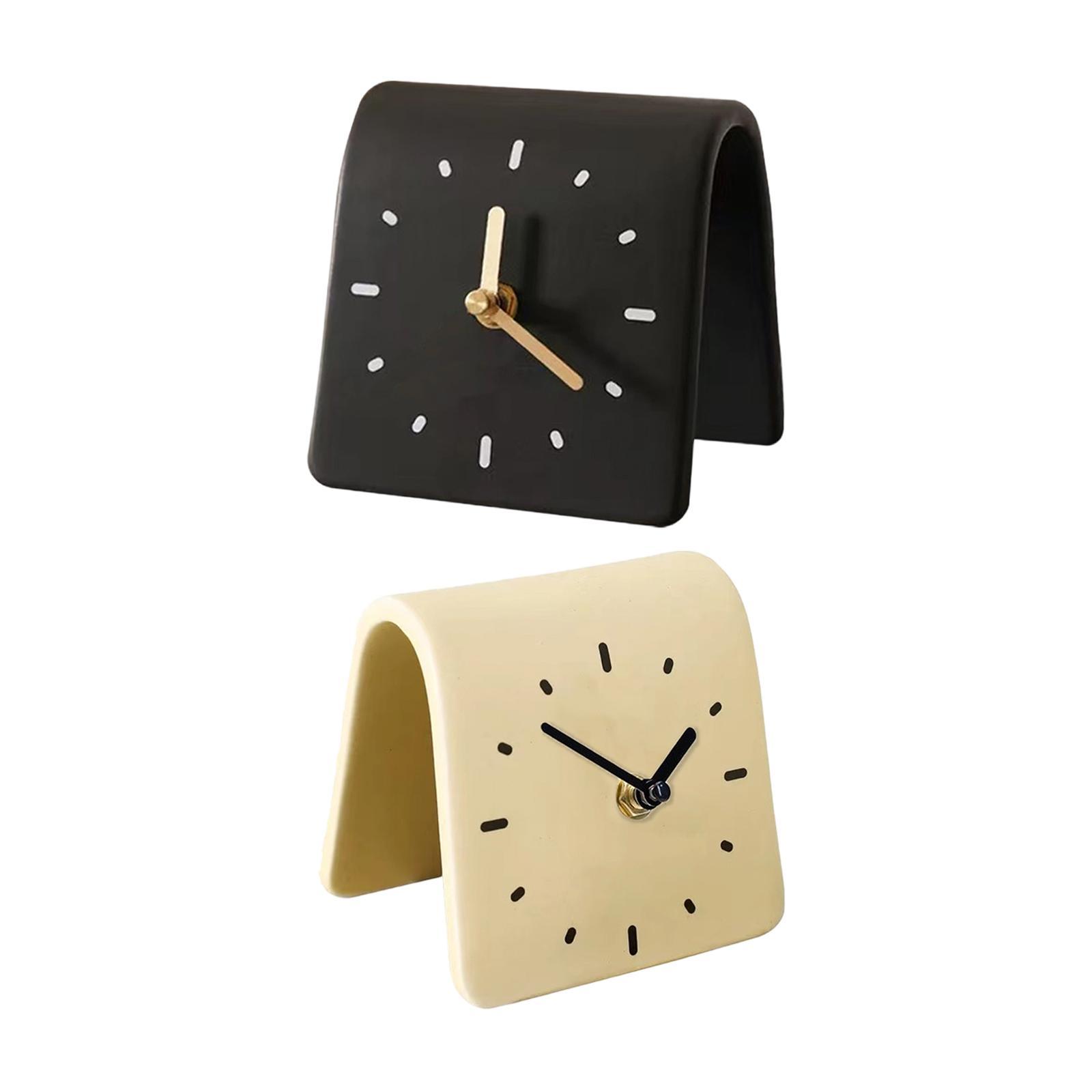 Desk Clock Modern Art Shelf Cl - Desk Setup Study ulasan dan harga