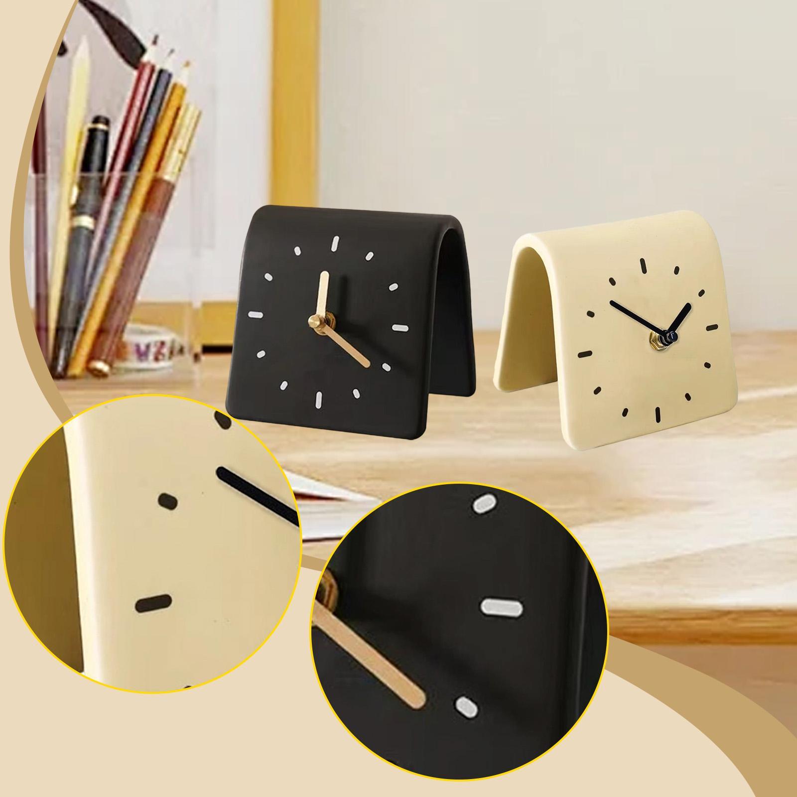 Desk Clock Modern Art Shelf Cl - Desk Setup Study ulasan dan harga
