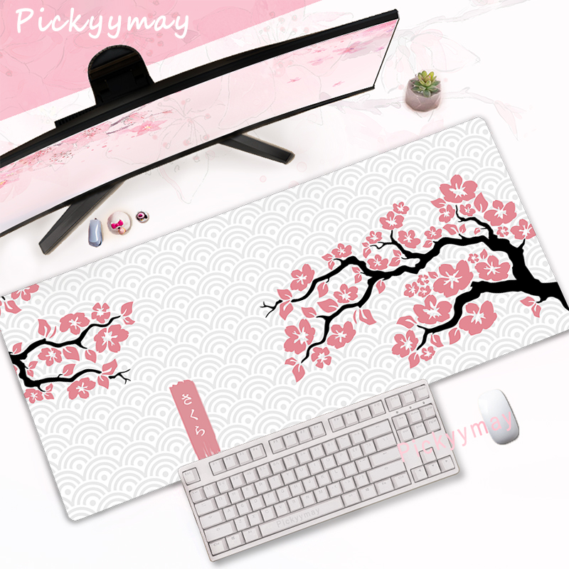 CIFBUY Pink Cherry Blossom Gam - Desk Setup Pink ulasan dan harga