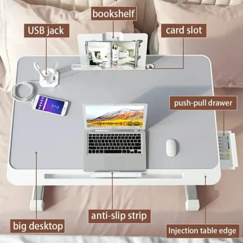 Laptop Bed Tray Table Adjustab - Desk Setup For Laptop ulasan dan harga