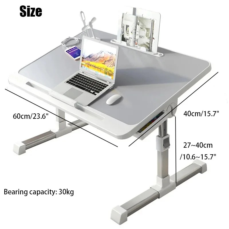 Laptop Bed Tray Table Adjustab - Desk Setup For Laptop ulasan dan harga