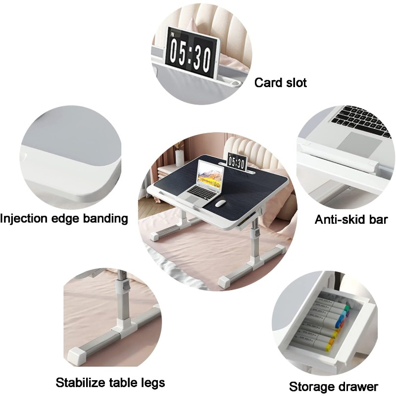 Laptop Bed Tray Table Adjustab - Desk Setup For Laptop ulasan dan harga
