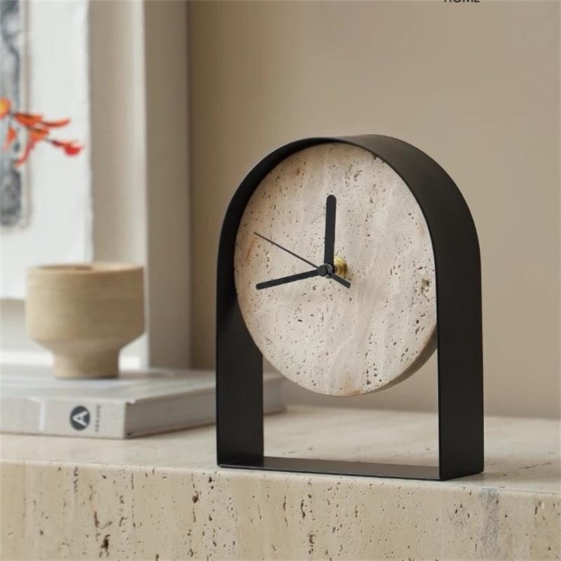 Luxurious Marble Desktop Clock - Desk Setup Study ulasan dan harga
