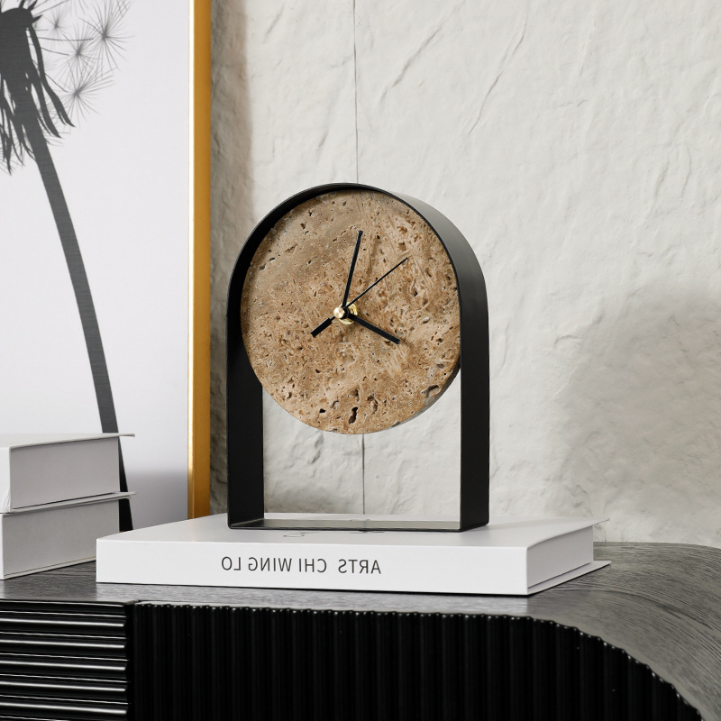 Luxurious Marble Desktop Clock - Desk Setup Study ulasan dan harga