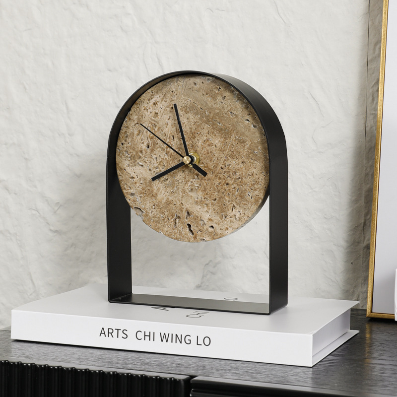 Luxurious Marble Desktop Clock - Desk Setup Study ulasan dan harga