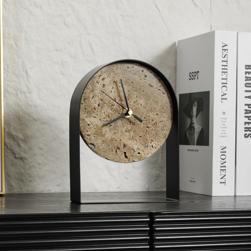 Luxurious Marble Desktop Clock - Desk Setup Study ulasan dan harga