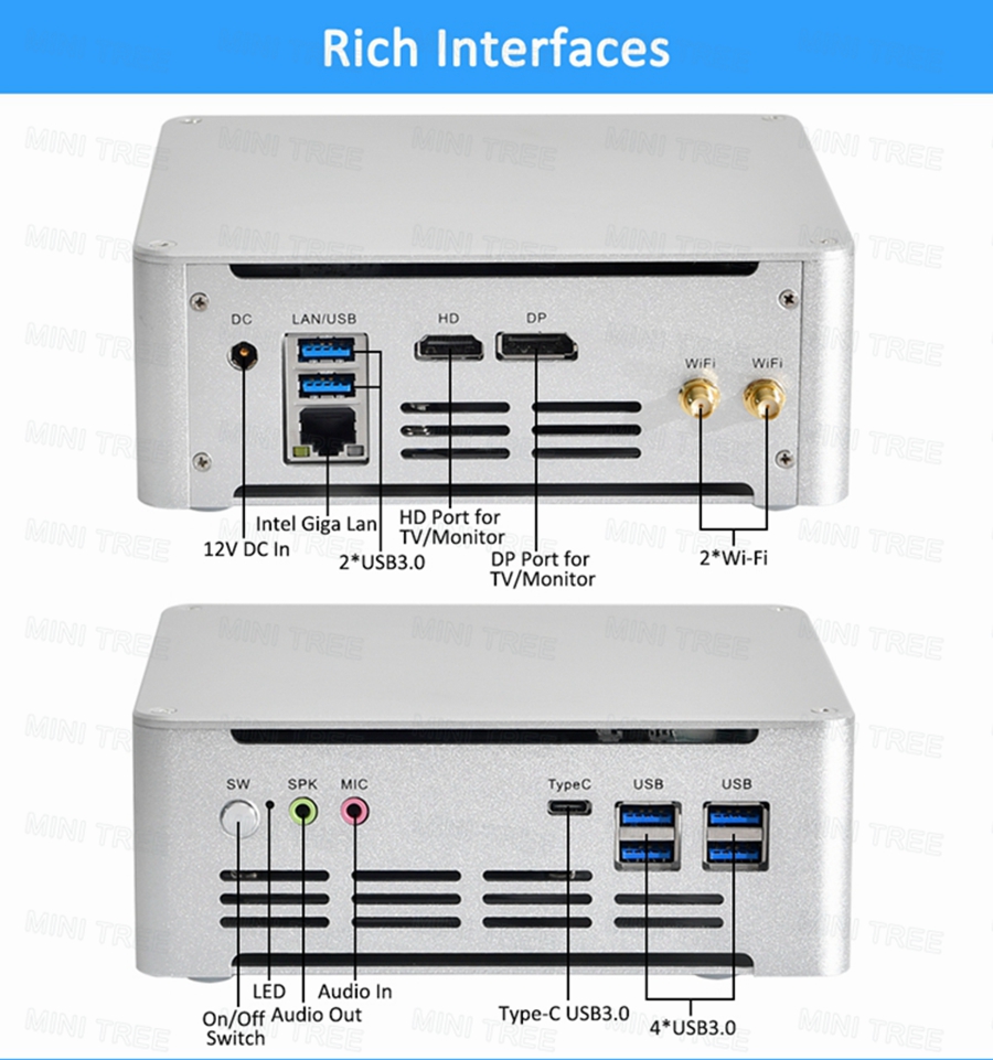 Win11 Mini PC Cube 13Th Gen Co - Intel Cpu Core I5 ulasan dan harga