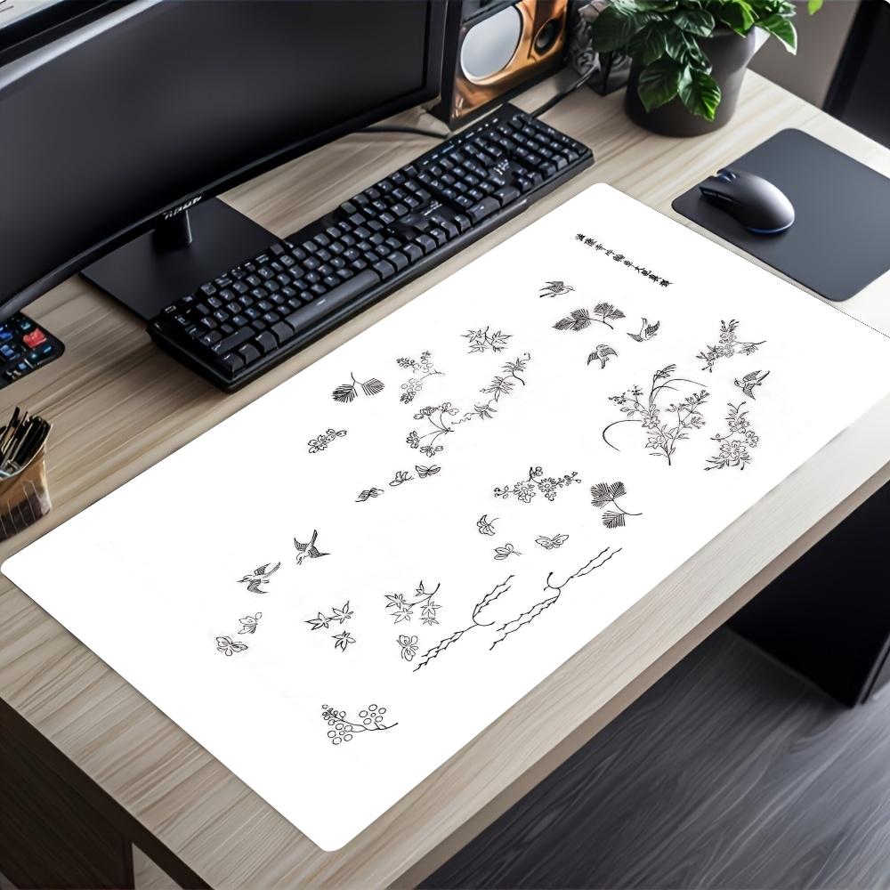 Plant Bird Mousepad Speed Offi - Desk Setup With Plants ulasan dan harga