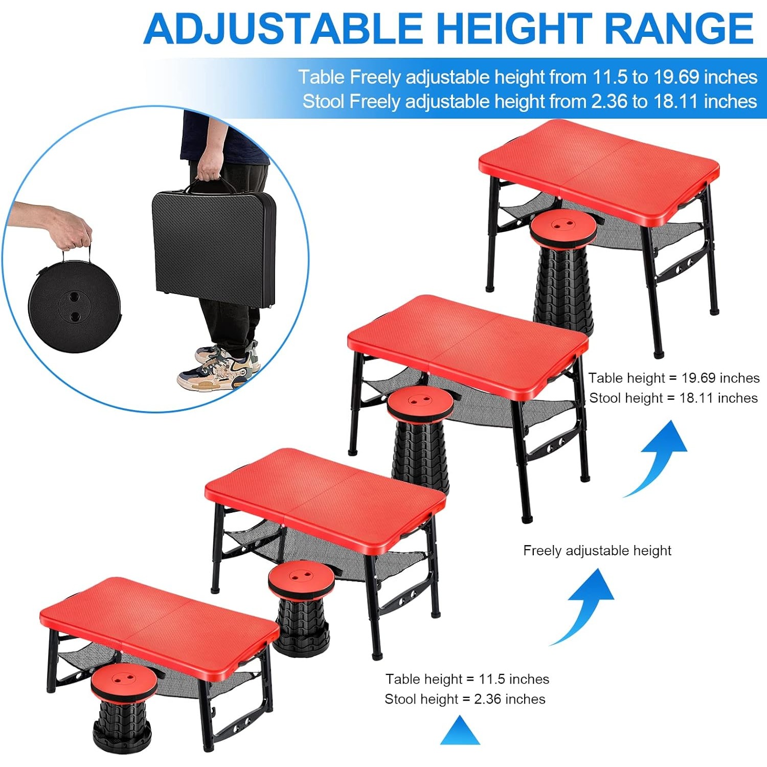 Retractable Folding Table & St - Desk Setup For Laptop ulasan dan harga