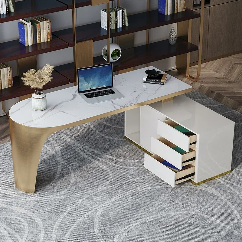European Executive Office Desk - Desk Setup Study ulasan dan harga