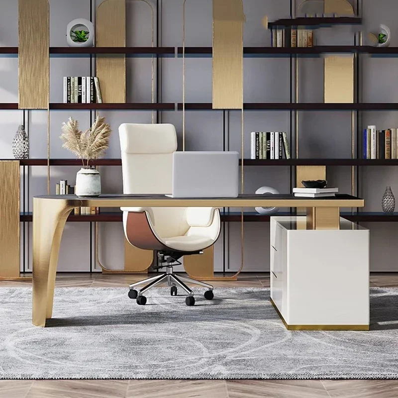 European Executive Office Desk - Desk Setup Study ulasan dan harga